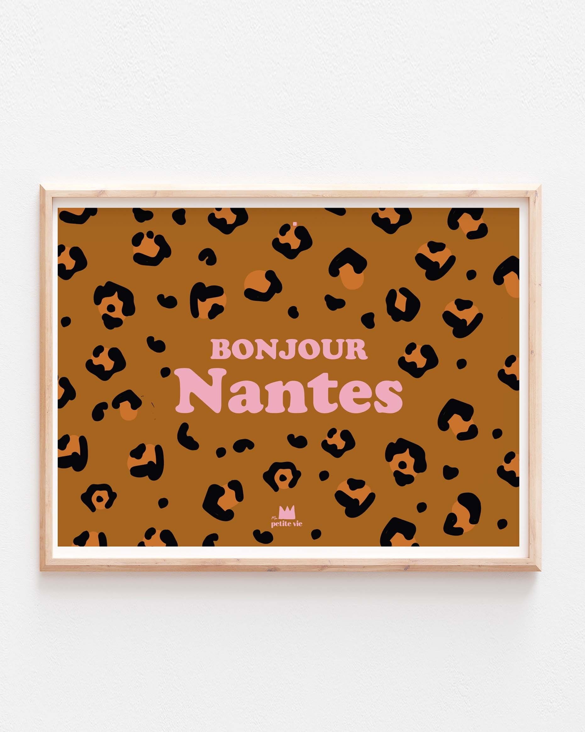 Poster "personalizzato": Hello "city" Leopard (30 x 40 cm)