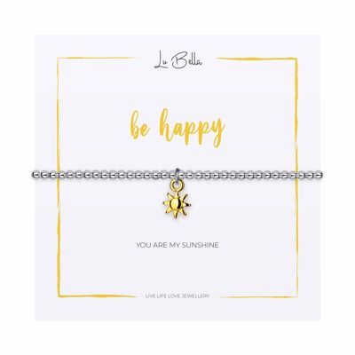 Pulsera de la amistad con sentimientos de felicidad