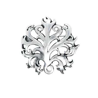 Spilla Drago in argento placcato 5cm