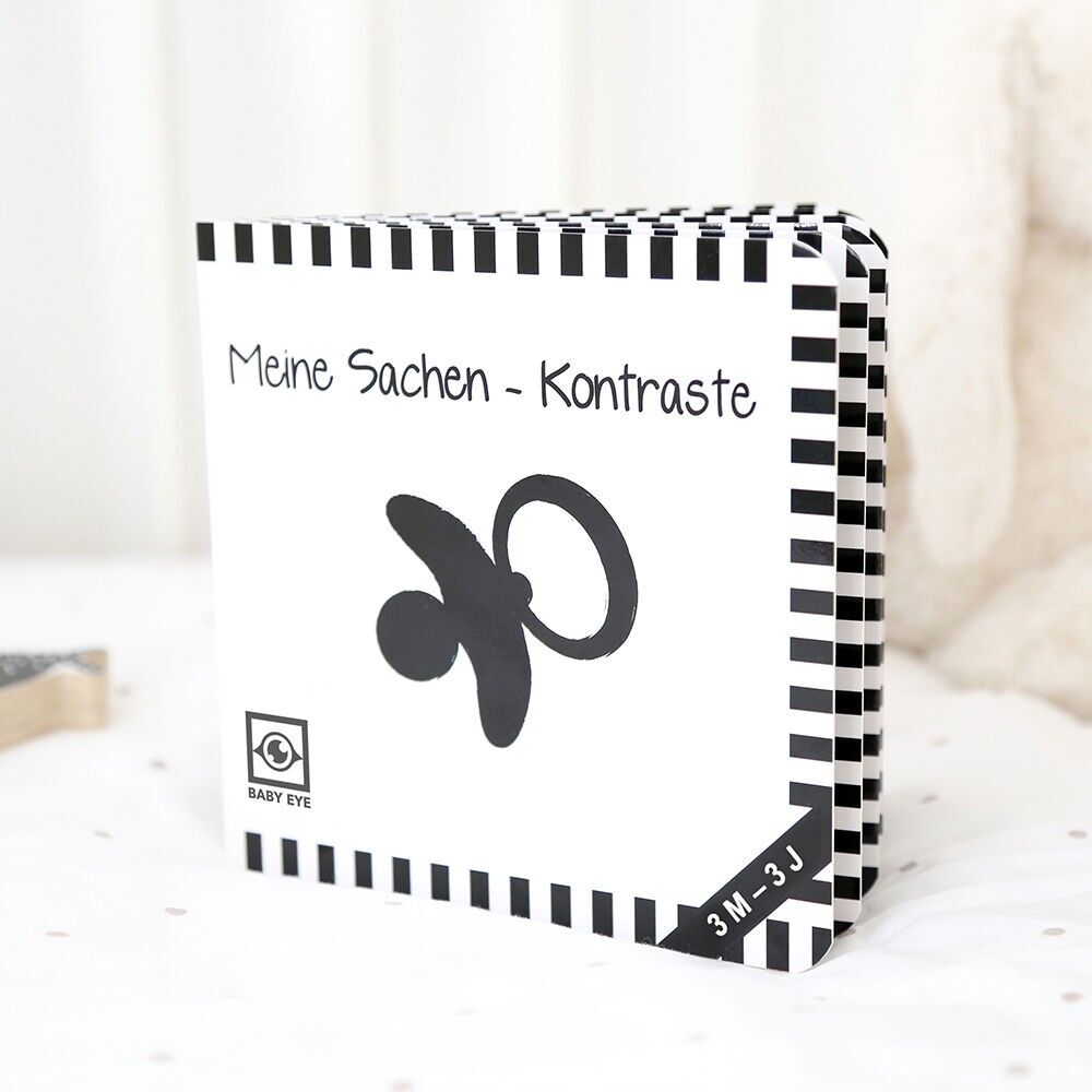 LE MIE COSE - CONTRASTO: Libro contrasto per neonati · immagini ad alto contrasto adatte agli occhi dei bambini · Libro in bianco e nero per neonati · Il mio primo libro illustrato · Libro Montessori