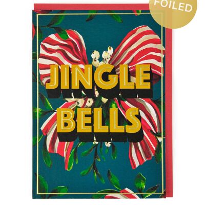 Tarjeta de Navidad de cascabeles