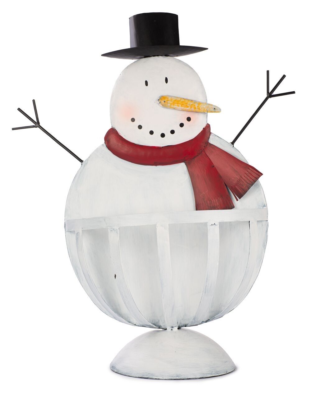 Pupazzo di neve con cestino 50 cm VE 2