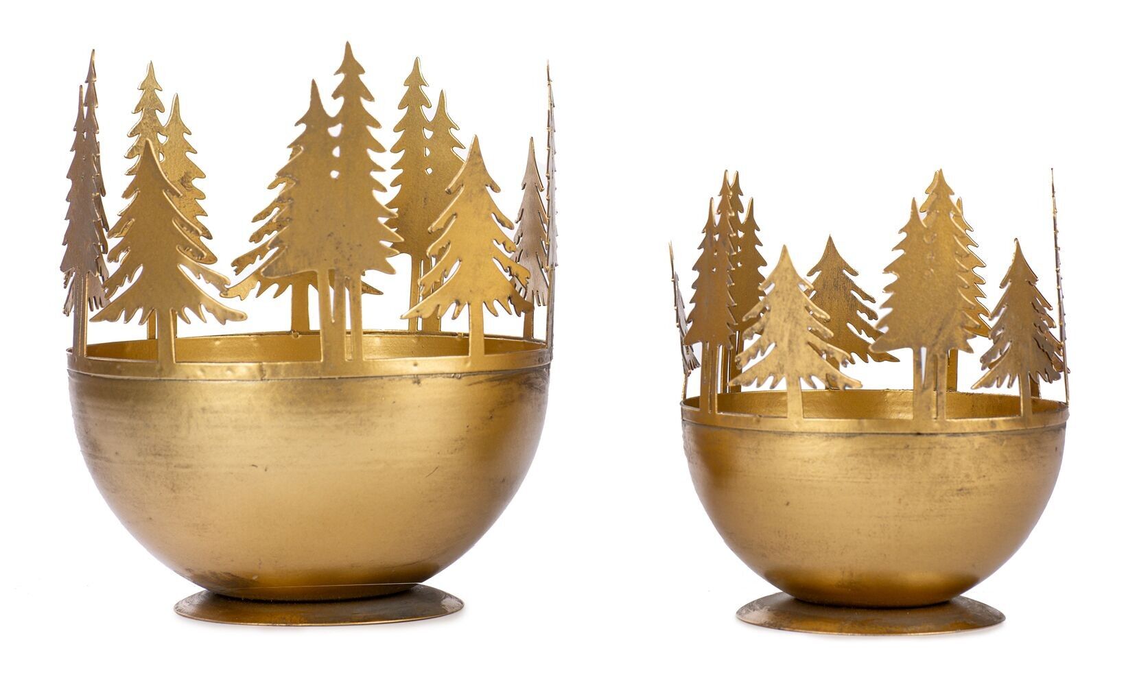 Teelichthalter Tanne SET/2 21ø16 + 16ø12 cm VE 2 SETS