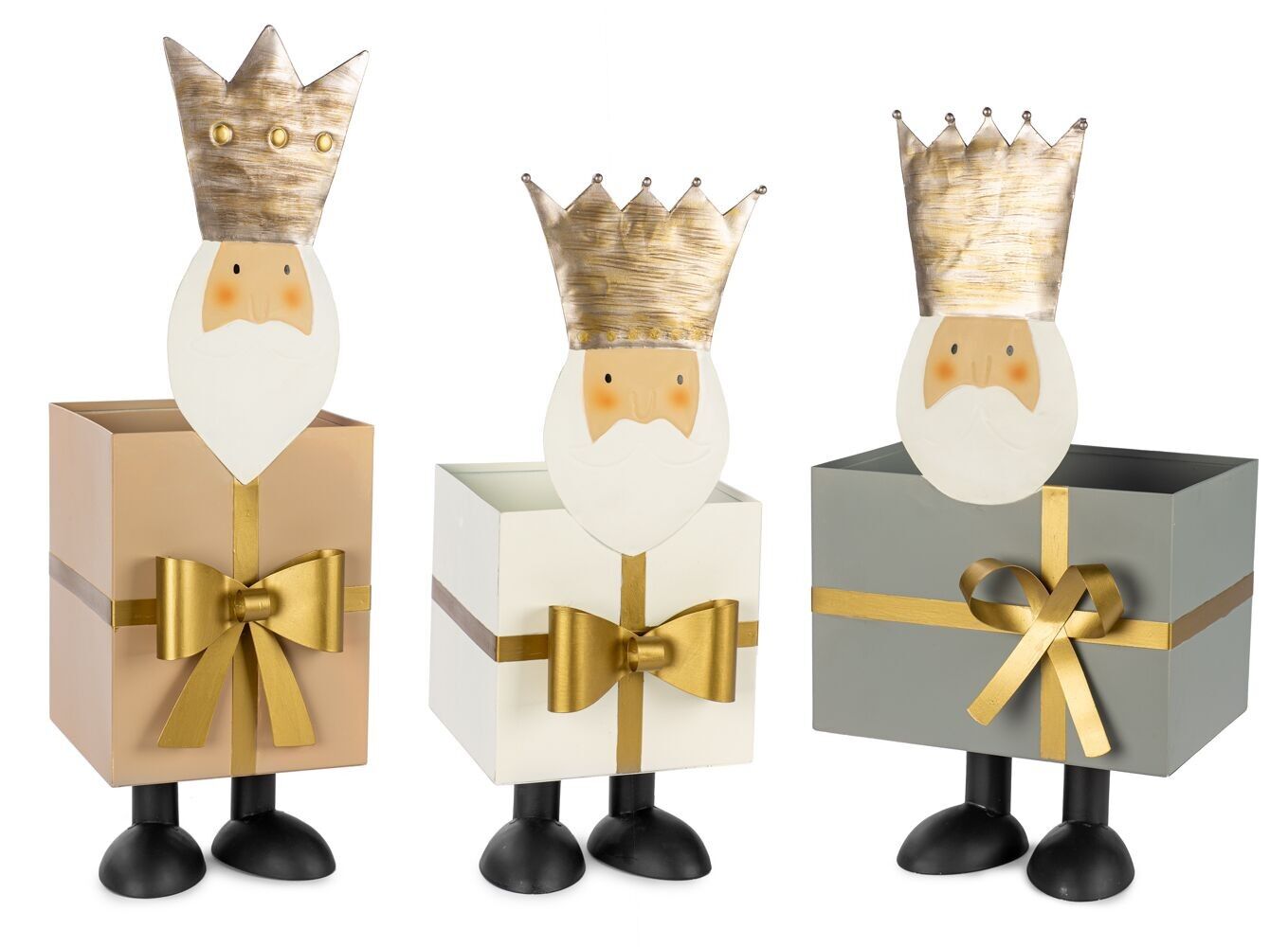 Confezione regalo re 3 ass. 40-48 cm, scatola 15x15 cm + 15x20 cm VE 6