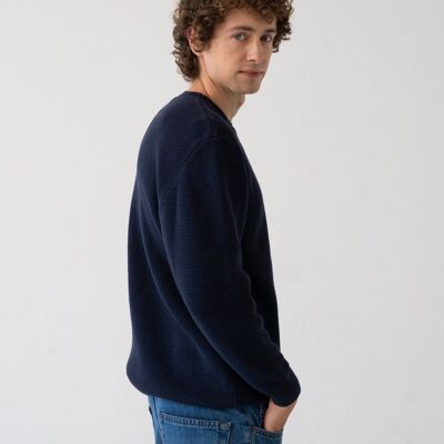 Maglia Tam in cotone organico Blu navy