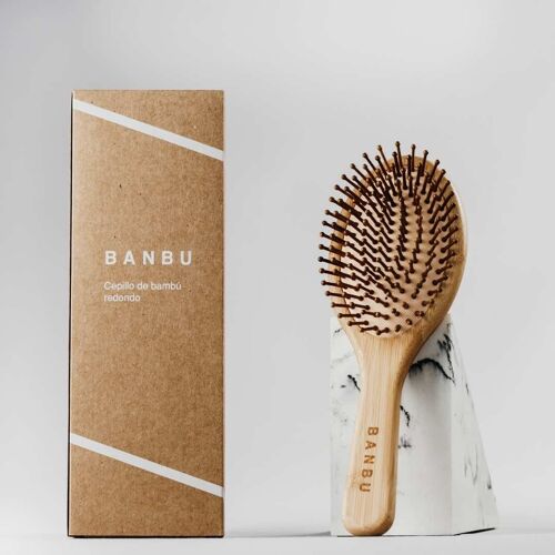 Cepillo de madera para cabello