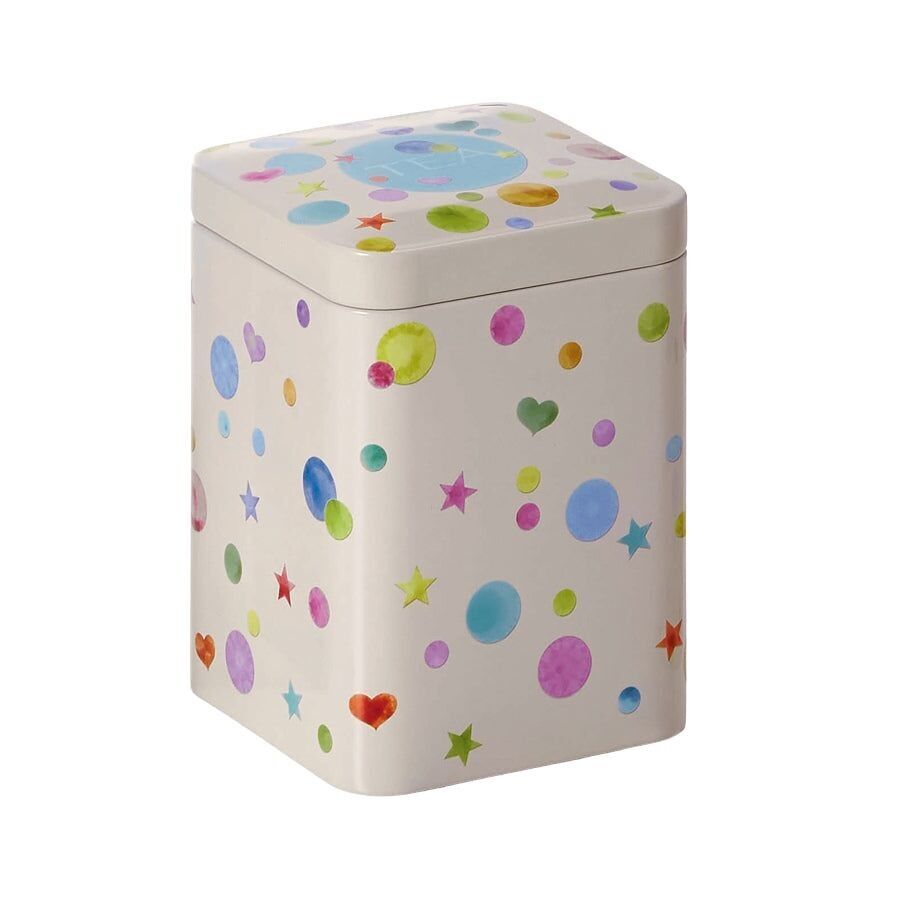 Barattolo da tè "Confetti" - con coperchio scorrevole - vario. dimensioni