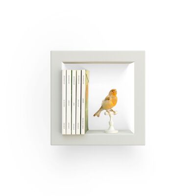 Estante de pared modular STICK Frame Greige 28 x 28 x 8,5 cm