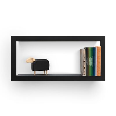 Estante de pared modular LARGSTICK Estructura Negro 59 x 28 x 8,5 cm