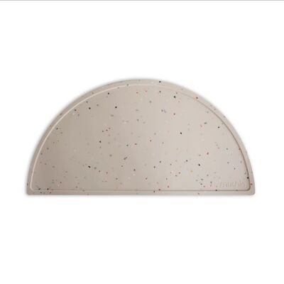 Mushie - Mantel individual de silicona - 100% libre de BPA, BPS, PVC y ftalatos - 45.72x22.52 cm - Color: Confeti Vainilla