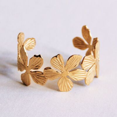 Bracciale XL fiori - oro