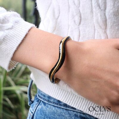 Brazalete tipo esclava Gioli de acero