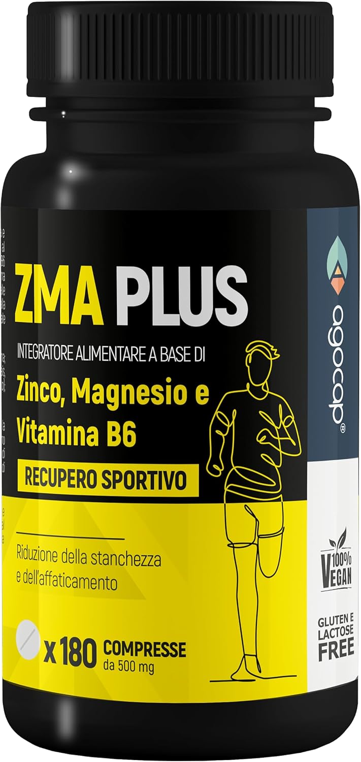 ZMA Supplement Based on Zinc, Magnesium and Vitamin B6 - 180 Tablets