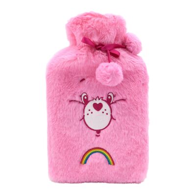 😍 Bisounours, Bouillotte, avec Housse, Bouillotte pour Thérapie Chaude, Eau Chaude, Caoutchouc, Froide, Hiver, Enfant, Adulte