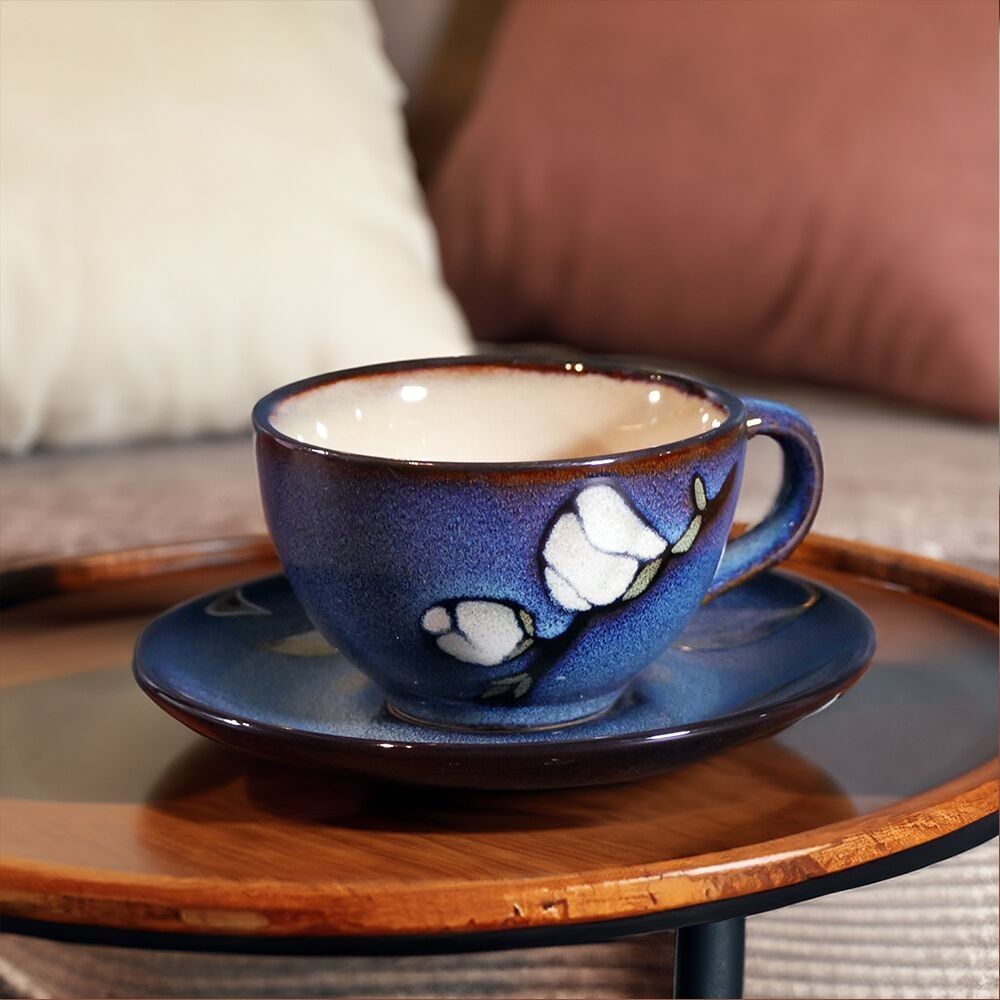 Cappuccino-Kaffeetasse „Frühling“