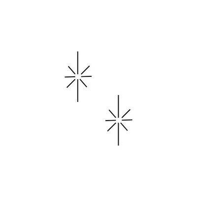 Tatouage temporaire Noël Sioou - Duo d'étoiles x5