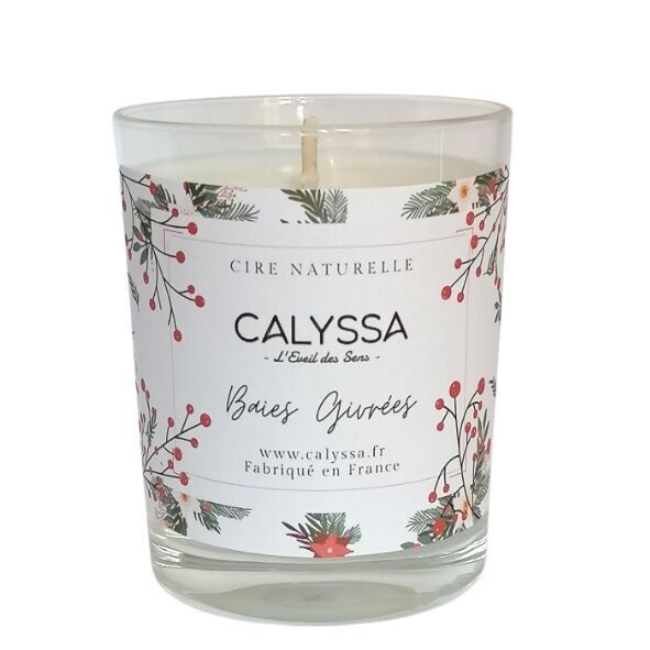 Bougie végétale parfumée Baies Givrées - Automne, Noël