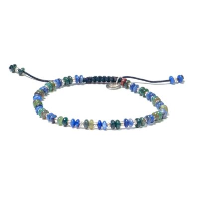 Agata Heishi macramè e sodalite