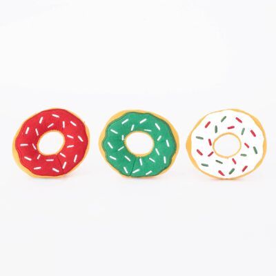 ZippyPaws Miniz - Holiday Donutz (3-pack)
