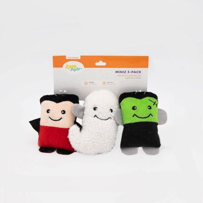 ZippyPaws Halloween Miniz - Monsters (3-pack)