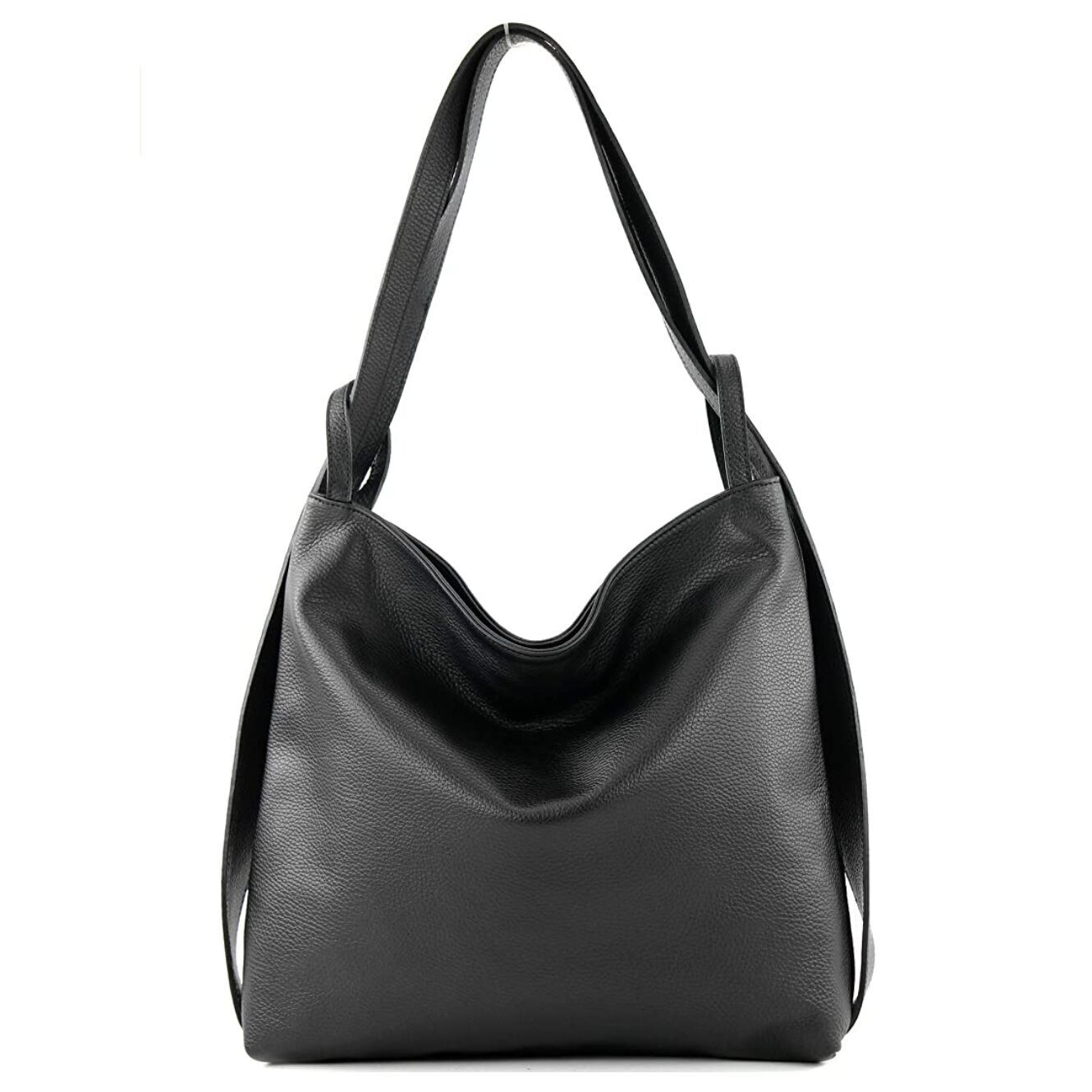 Modarno Shopper Zaino in Vera Pelle da donna 2in1