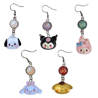 Pendientes de personajes estilo Sanrio