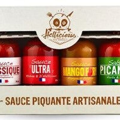 Coffret Sauces Piquantes Hellicious - 6 x 50 ml