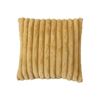 Square cushion, ribbed faux fur, 40x40cm, Matisse Collection