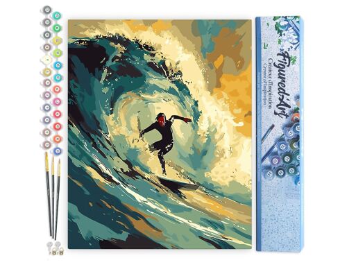 Peinture par Numéro Kit DIY - Surfeuse professionnelle - Toile roulée