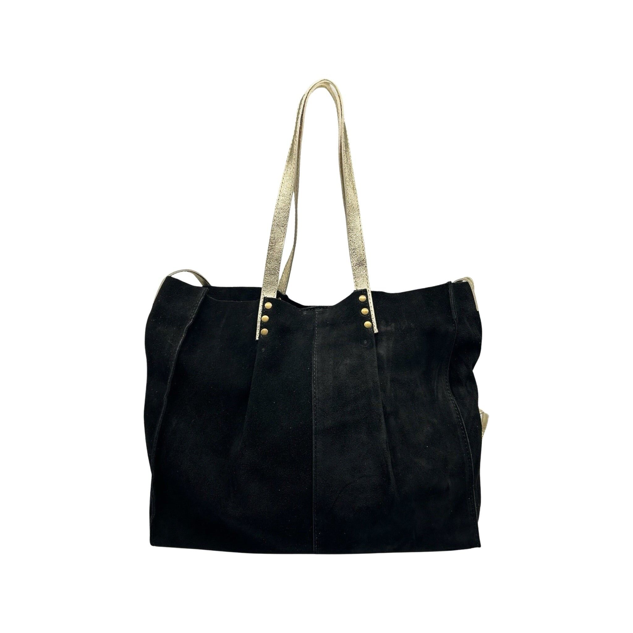 GISELA SUEDE LEATHER TOTE BAG