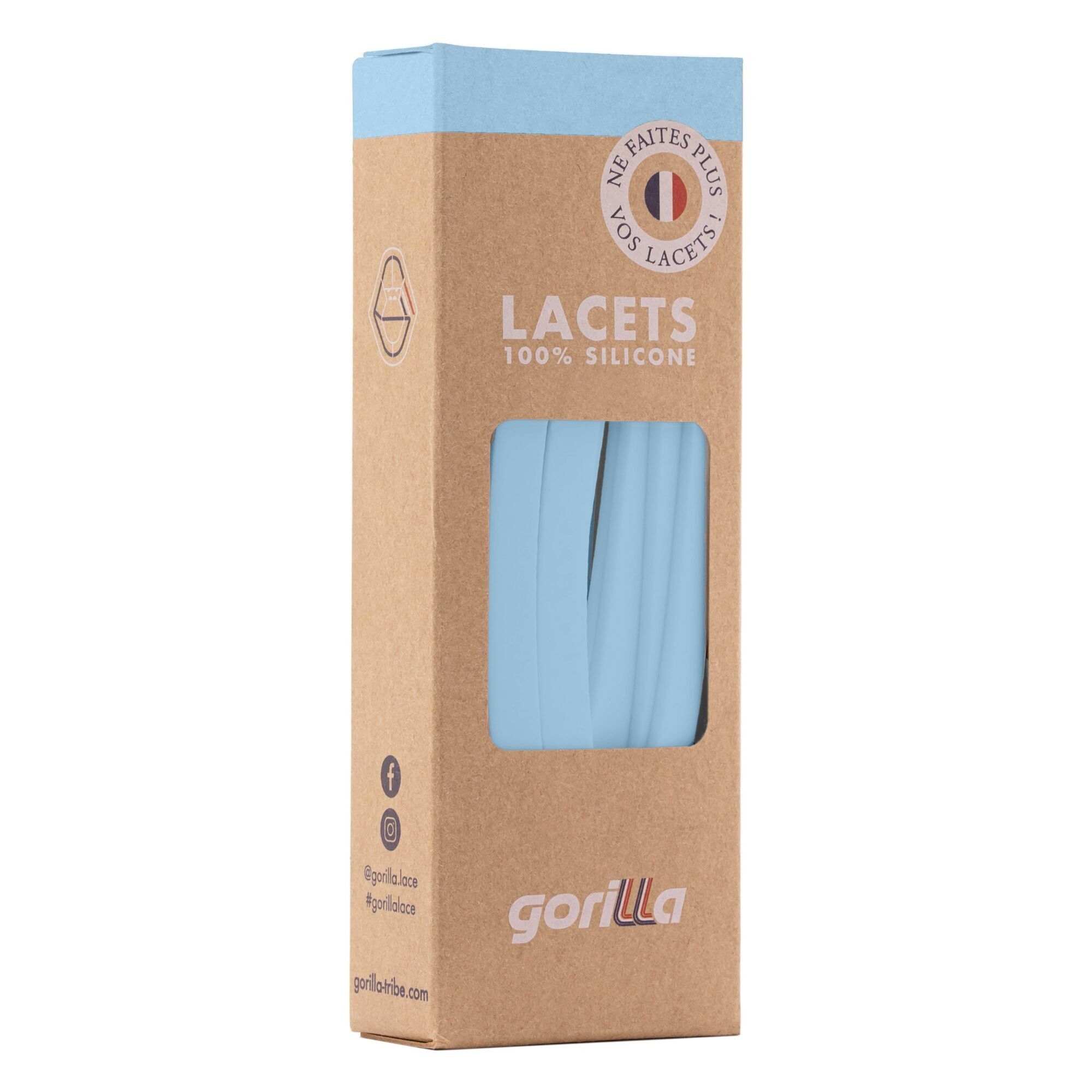 Lacets élastiques - 100% silicone - gamme pastel