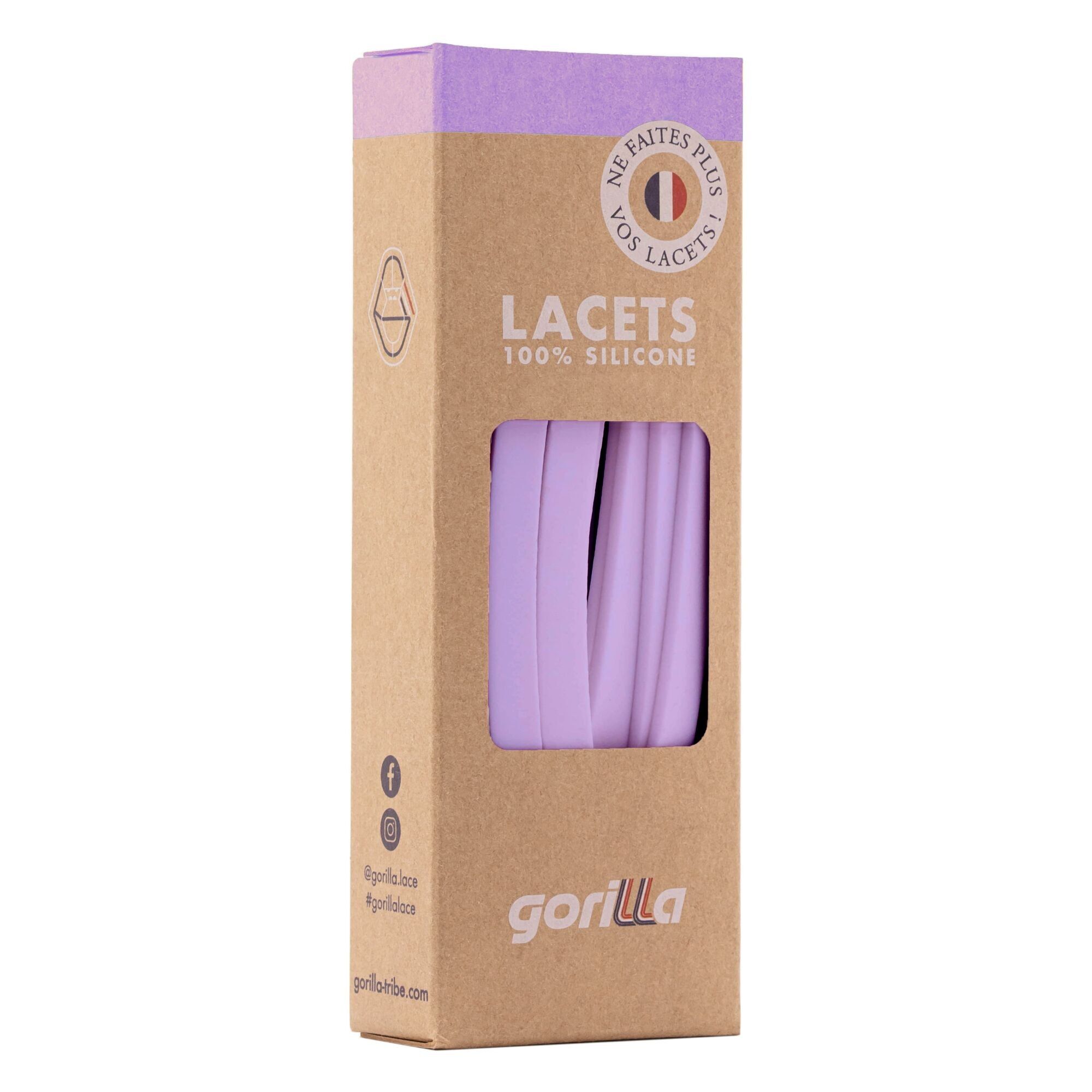 Lacets élastiques - 100% silicone - gamme pastel