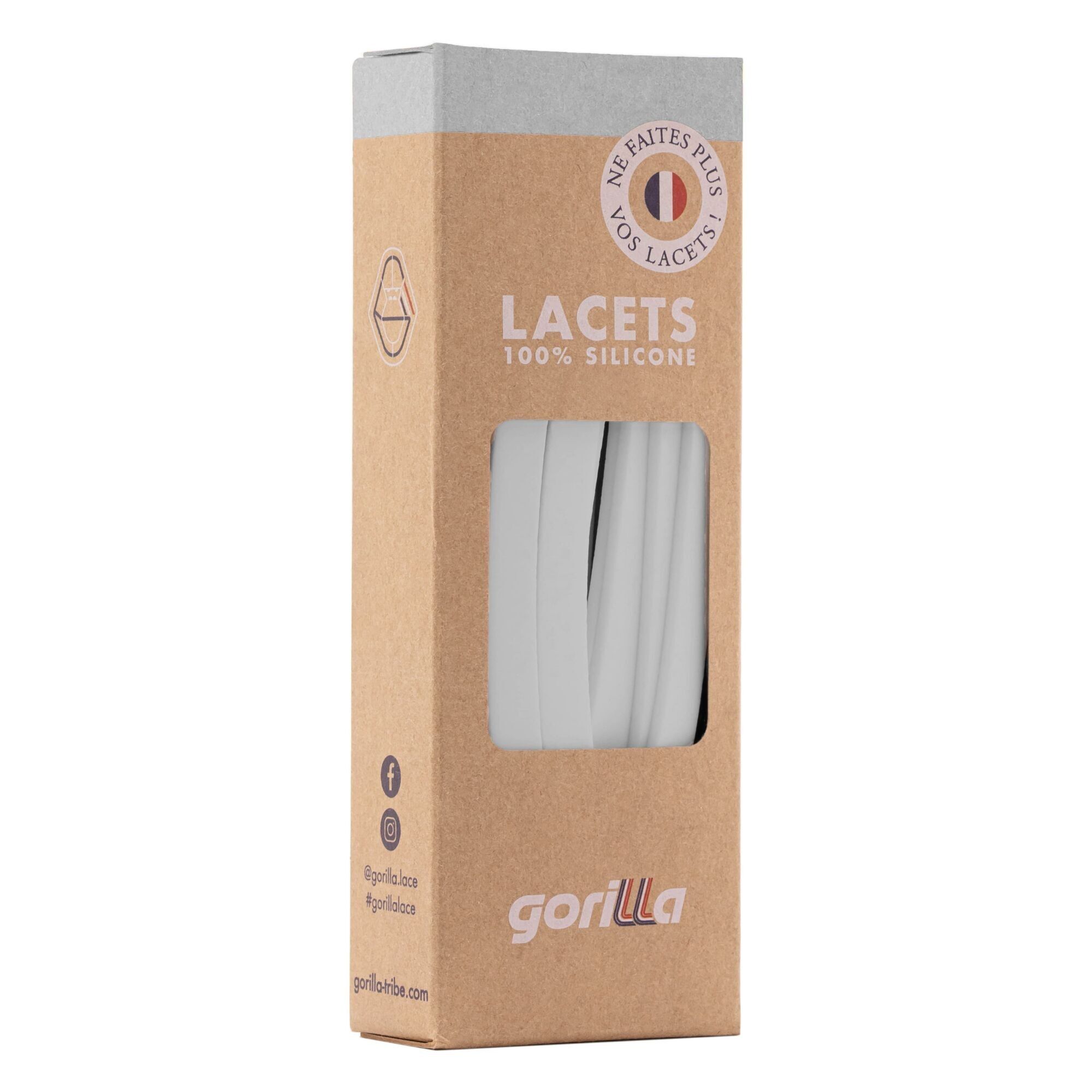 Lacets élastiques - 100% silicone - gamme pastel