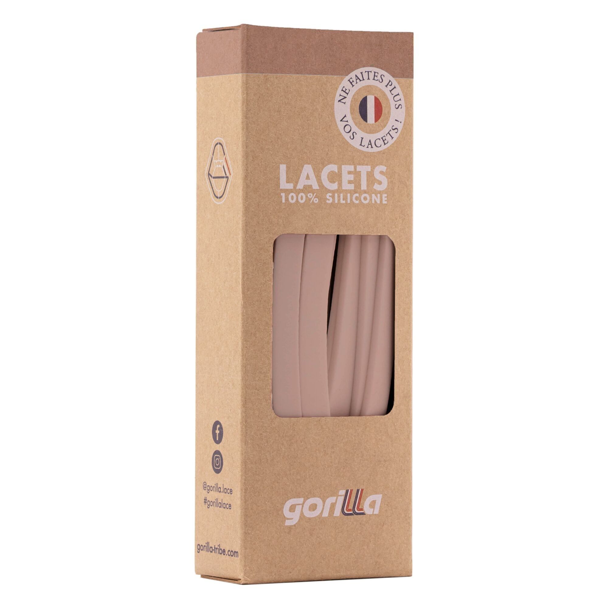 Lacets élastiques - 100% silicone - gamme pastel