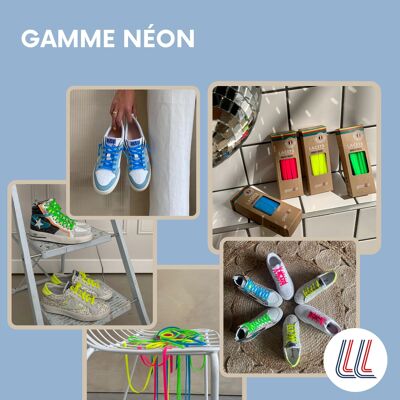 Lacci elastici - 100% silicone - linea neon