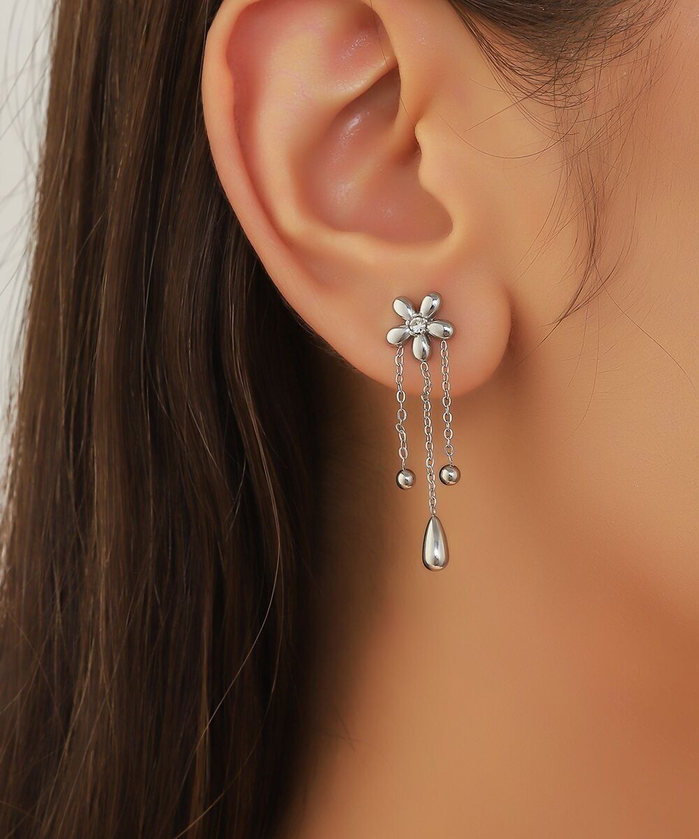 Stainless Steel Stud Earrings 25BOA101