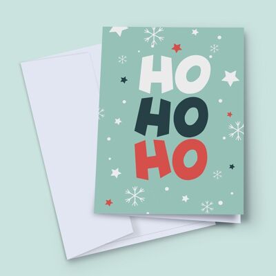 Cartolina di Natale Ho Ho Ho