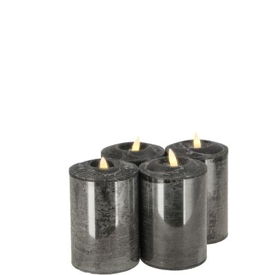 Juego de 4 velas LED Flair, con mando a distancia