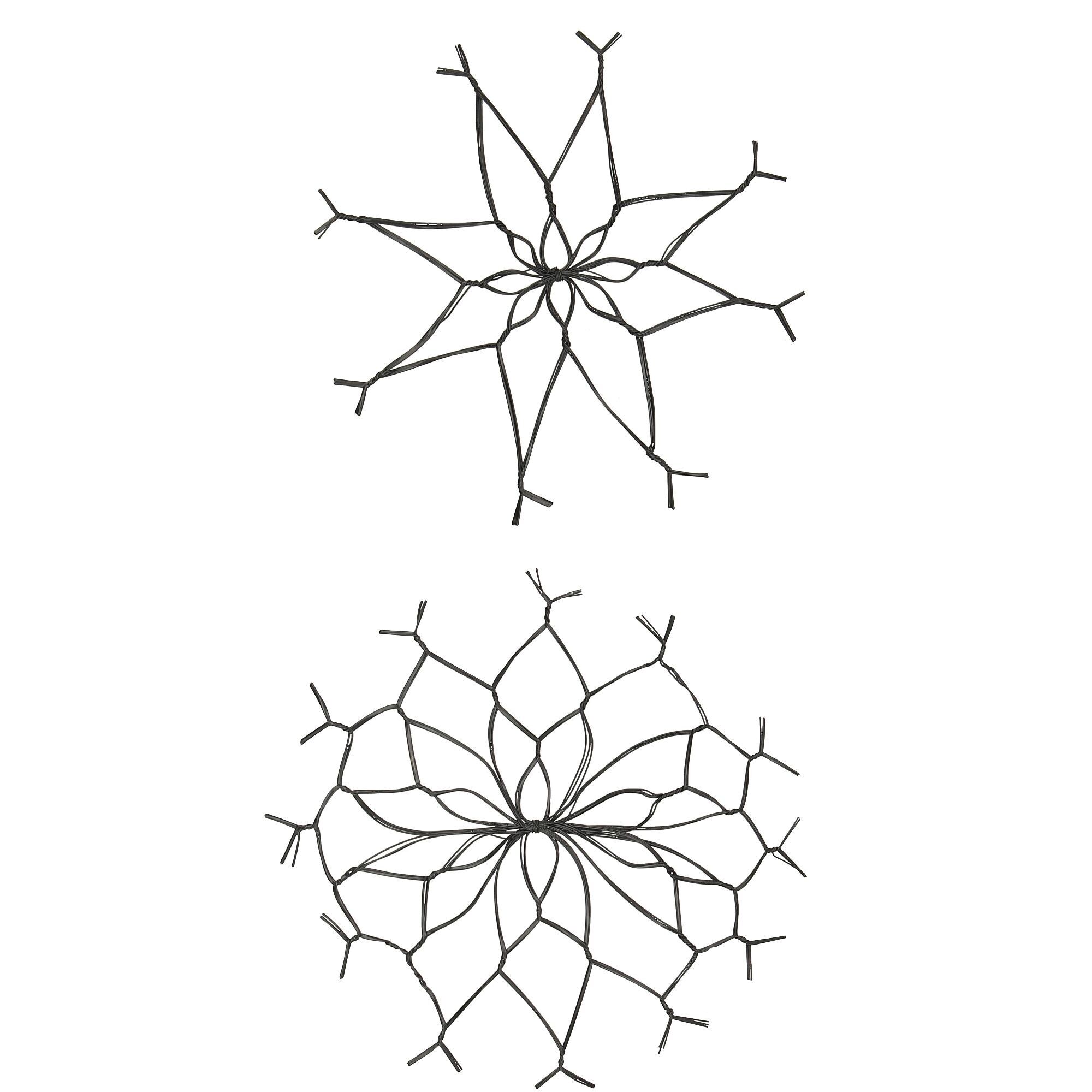 Silas in scaglie di metallo da appendere, 2 motivi, D16/15 cm, nero