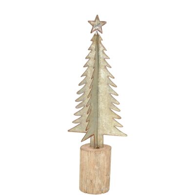 Abete metallico Marius D10cm, H30cm, zinco