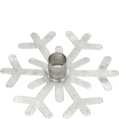Metal candle holder Thilo, D15cm, for one candle, zinc