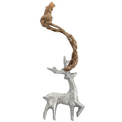 Reno de metal Gela para colgar, D5cm, plateado