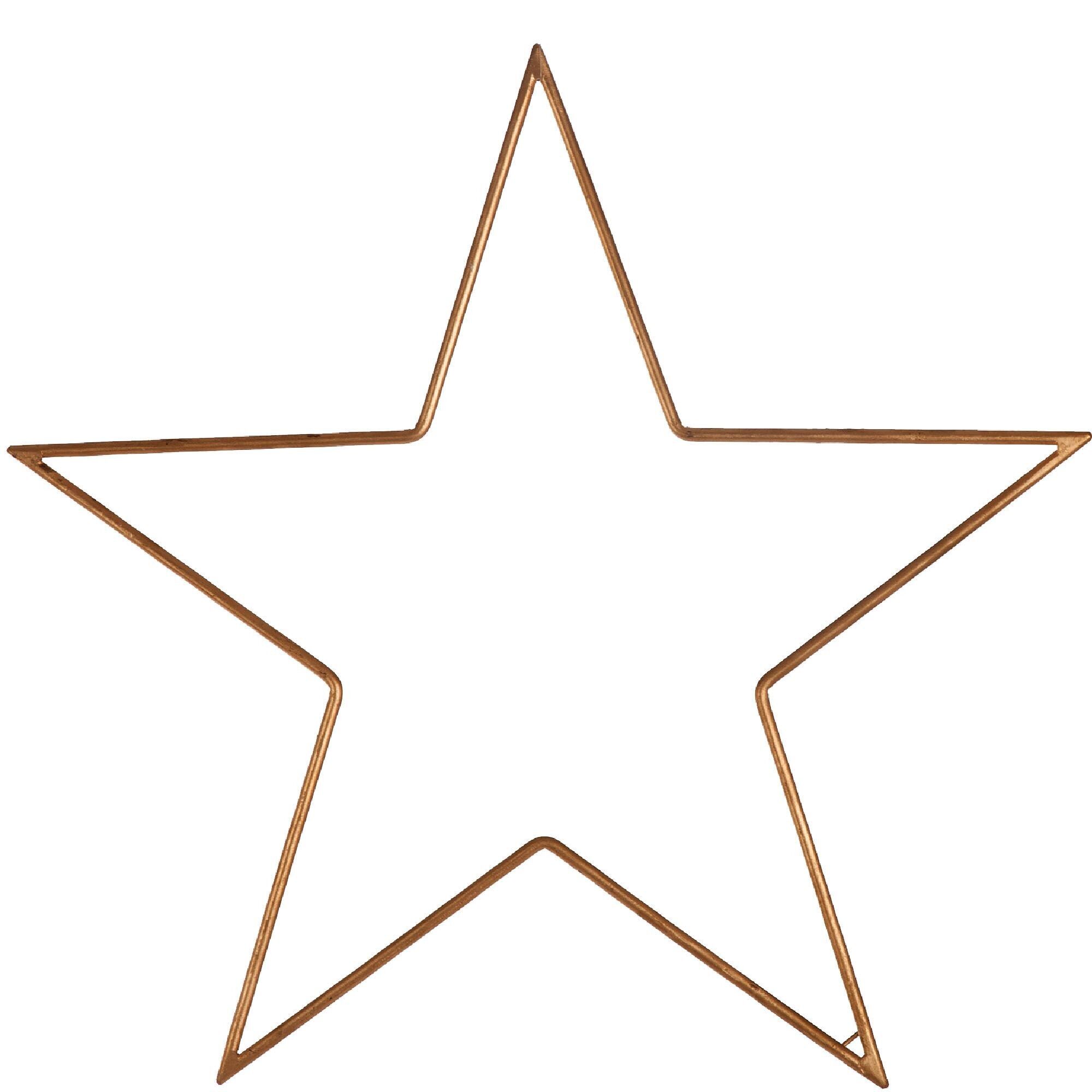 Étoile en métal Eldin à suspendre, D50cm, doré