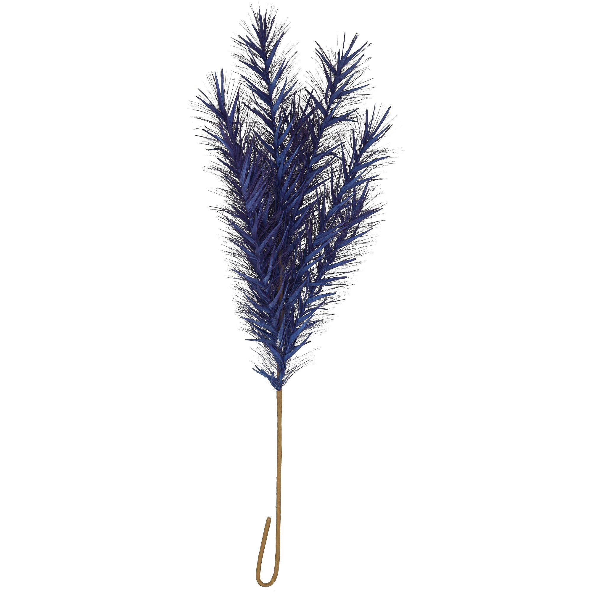 Ramo di pampa Sophie, 6 rami, L75 cm, blu