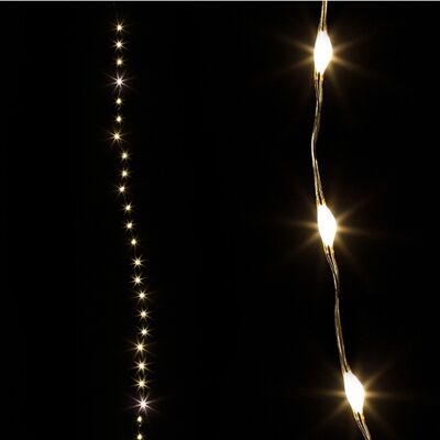 Nastro ghirlanda LED, 312 LED, L500cm, trasformatore IP44, cavo, argento, esterno