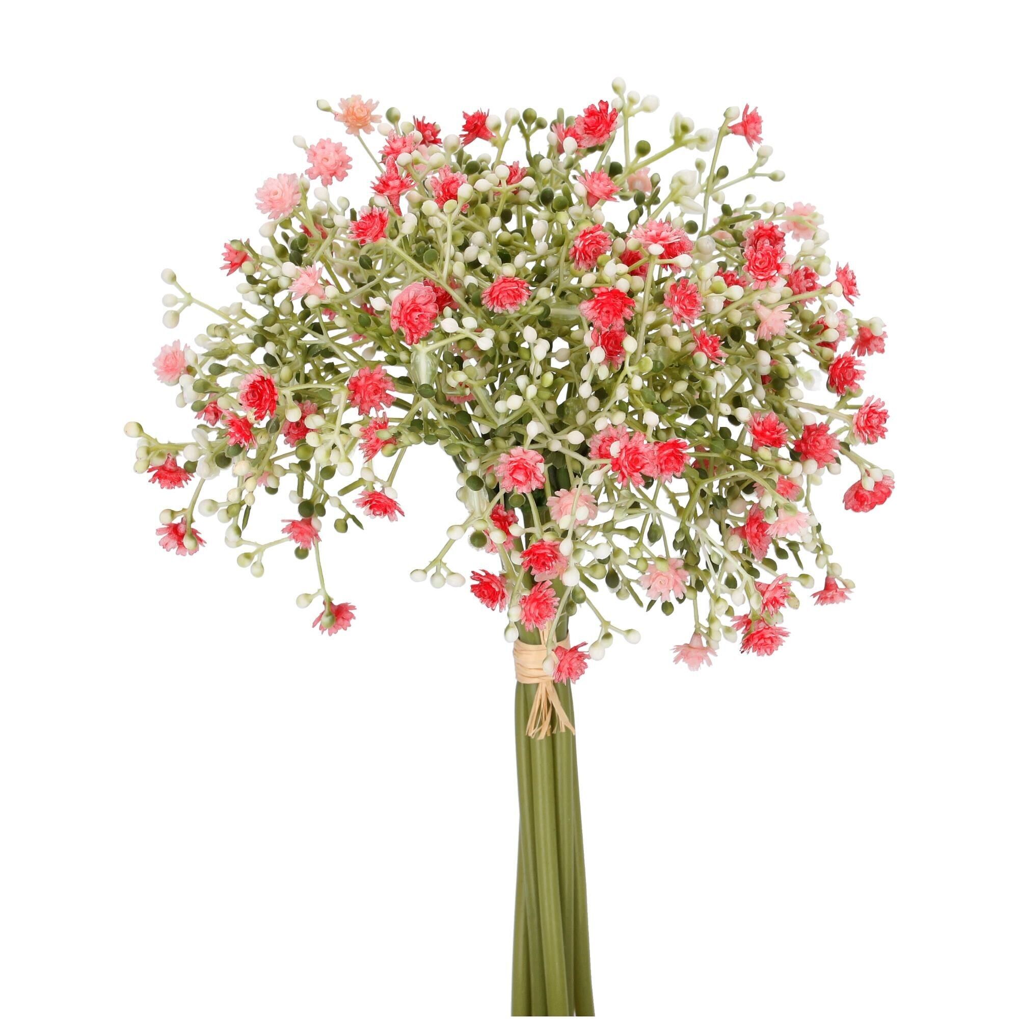 Gypsophila Nellina, 6 rami, L28cm, rosa