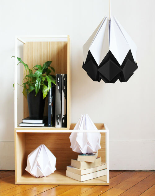 Suspension Origami Bicolore - L - Black