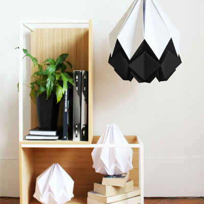 Two-tone Origami pendant light - L - Black