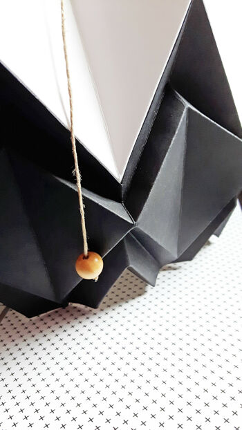 Suspension Origami Bicolore - L - Black 2