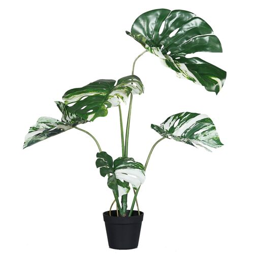 Split Philo Pflanze Aiden getopft, H80cm, grün